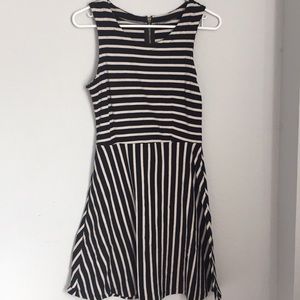 Old Navy Black and White Striped Dress